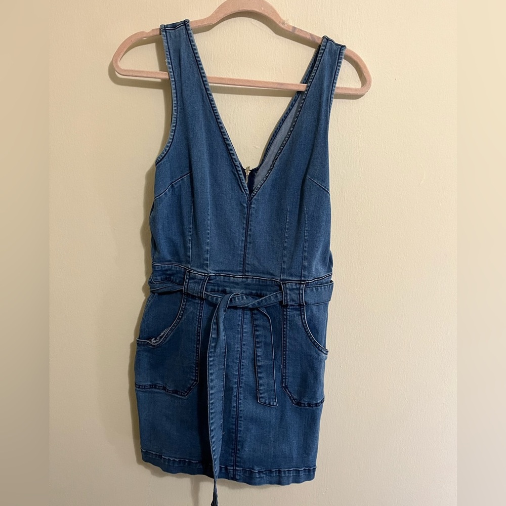 Bebe stretchy jean dress
